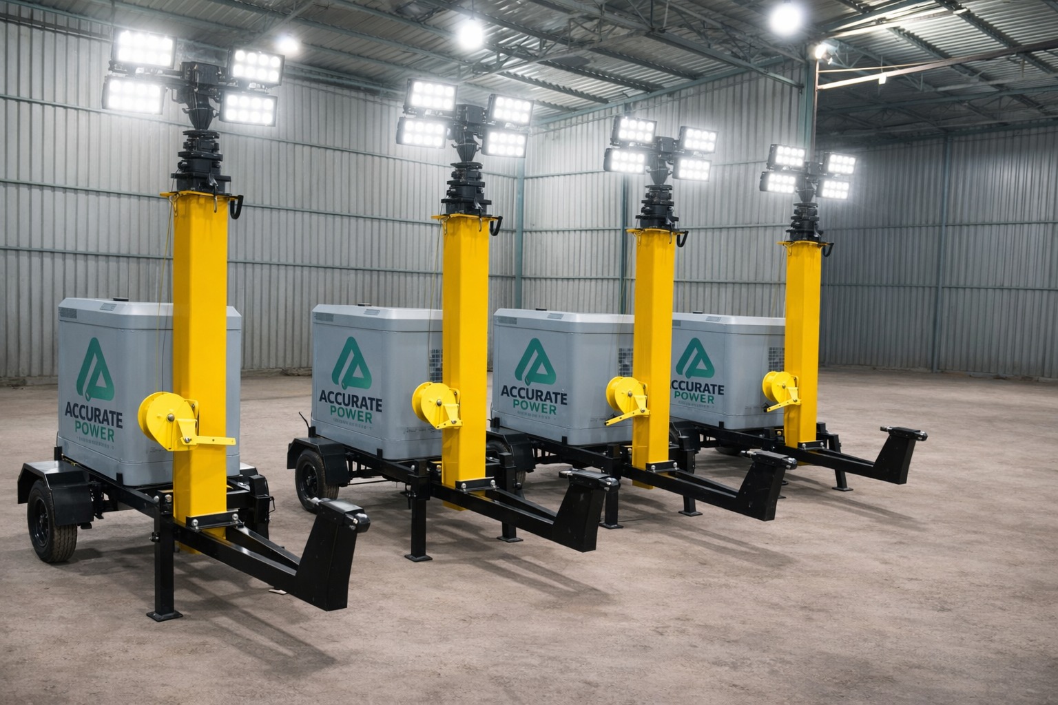 Trolley Mounted Lighting Tower